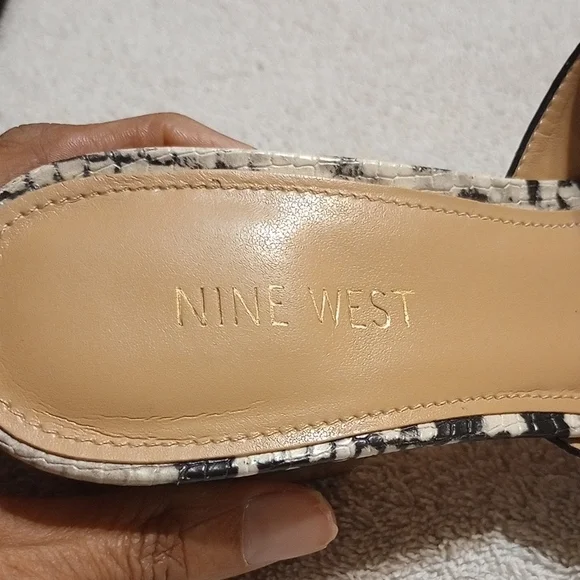 Nine West Snakeskin Patterned Mules - Picture 6 of 7